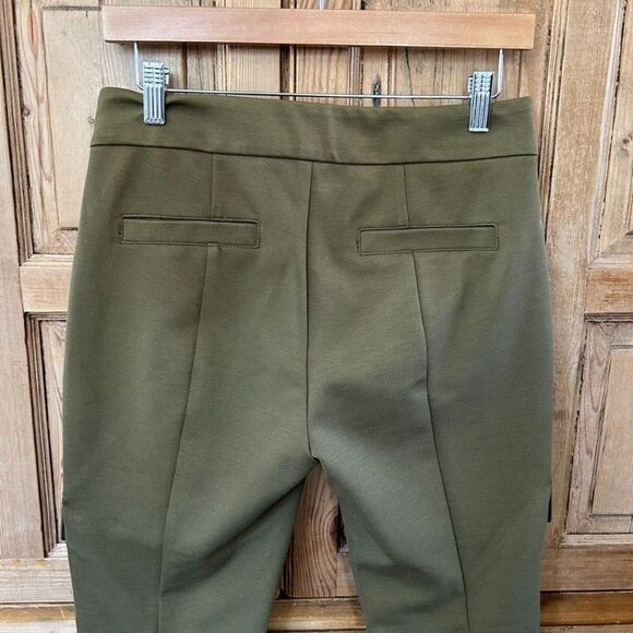 The Essential Slim by Anthropologie 4 Olive Green Cargo Pants Slacks - Picture 9 of 11